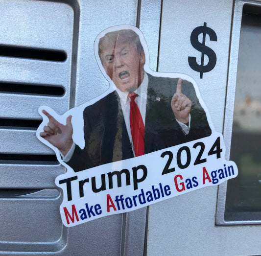 "Trump 2024" Gas Pump Sticker