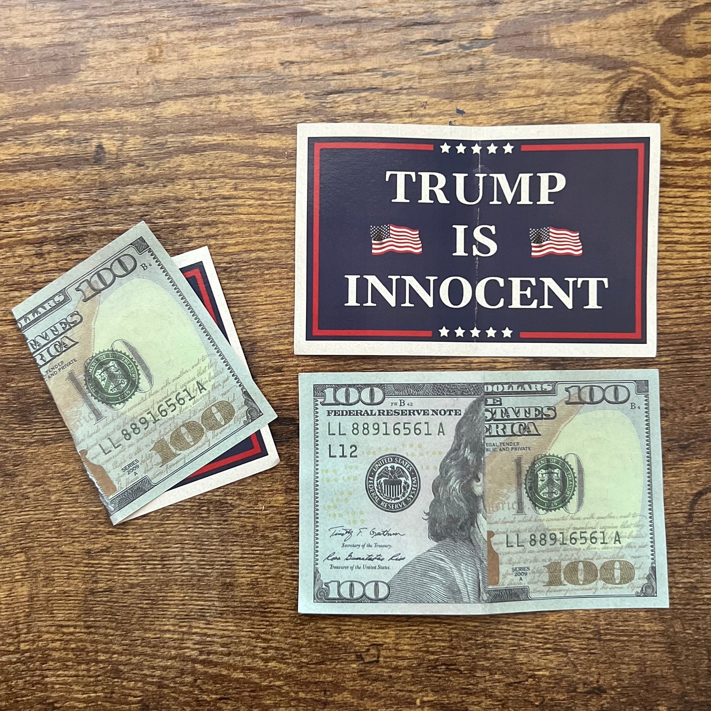 "Trump is Innocent" Bills