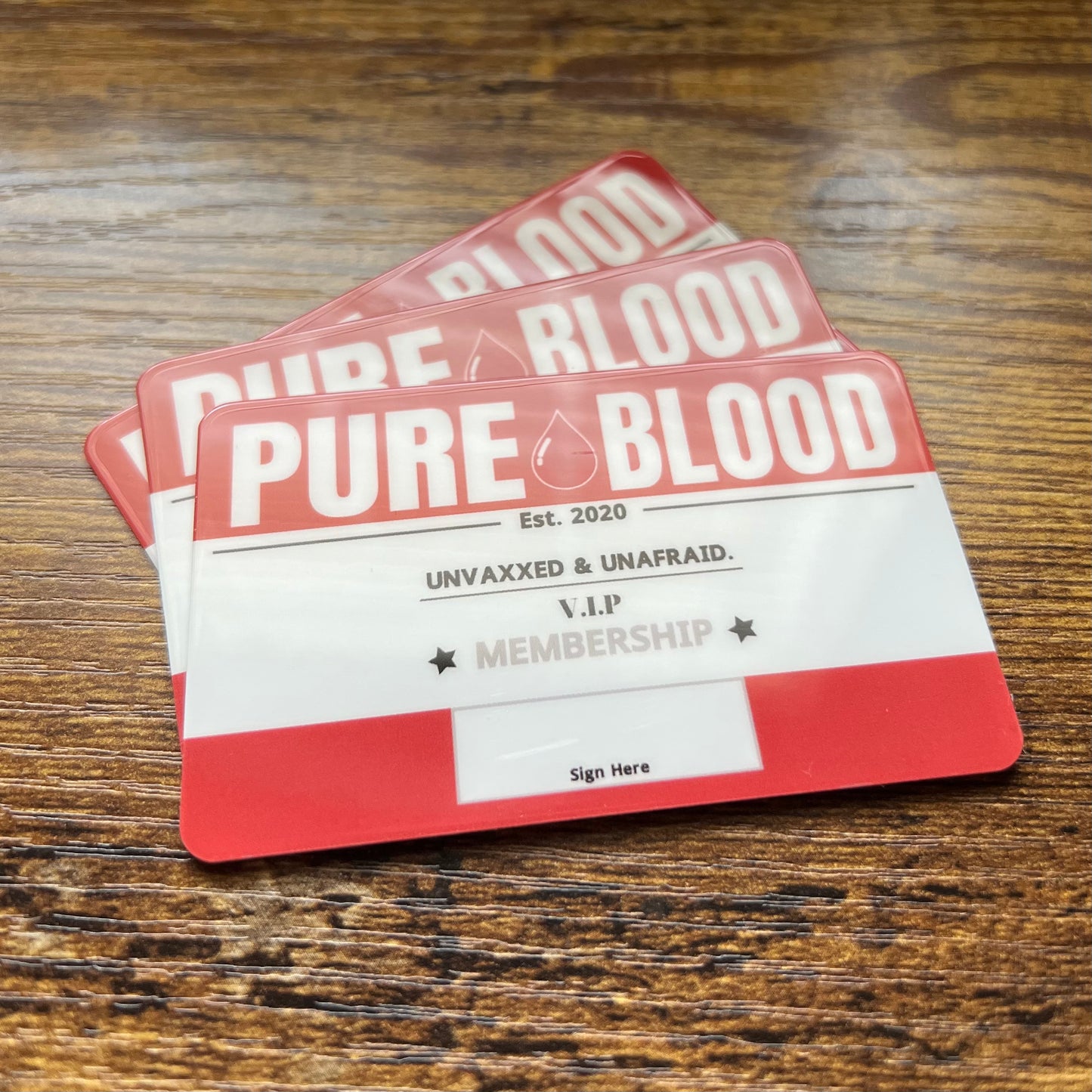 "Pureblood" Unvaxxed Card
