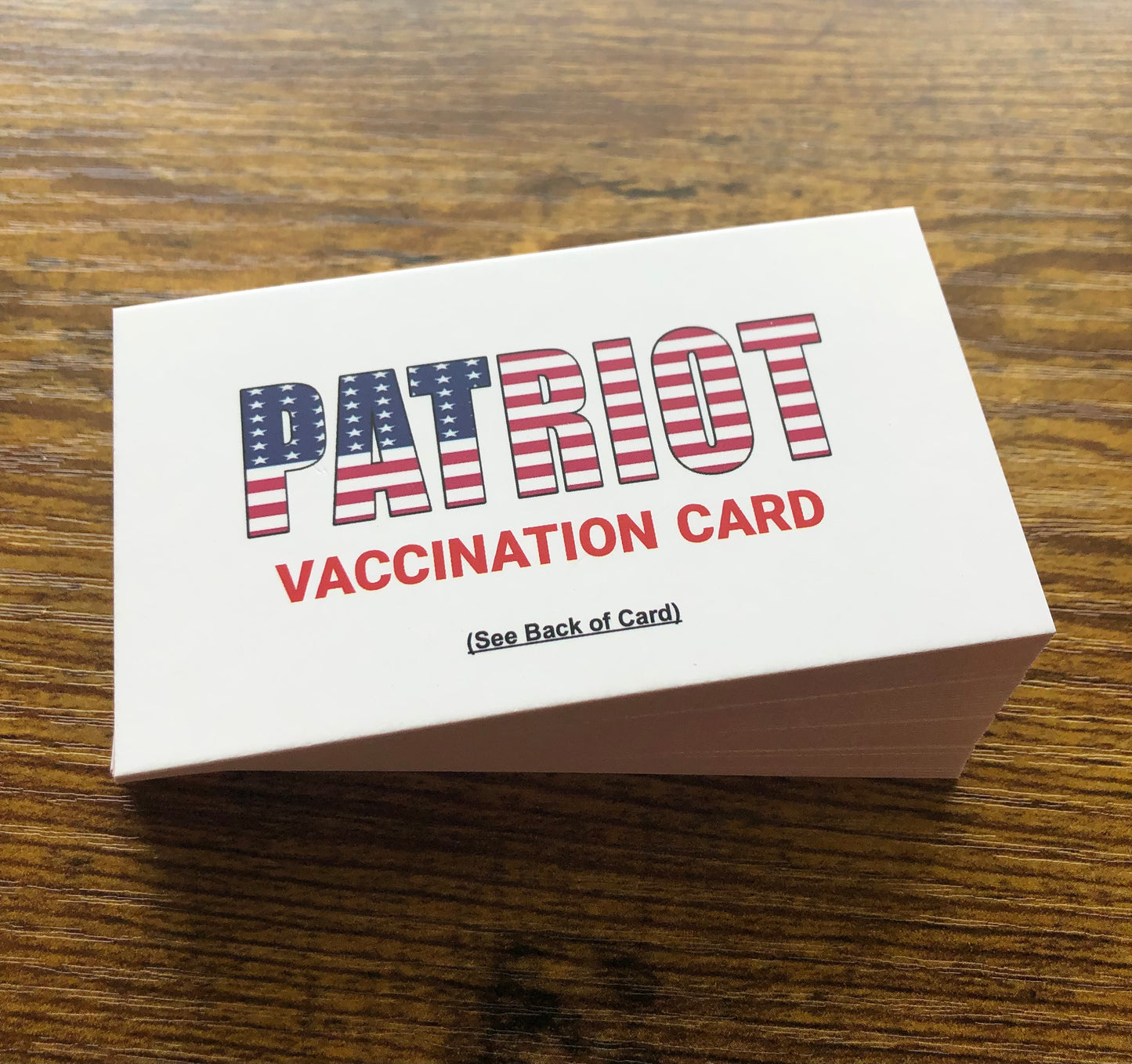 Patriot "Vaccination Cards"